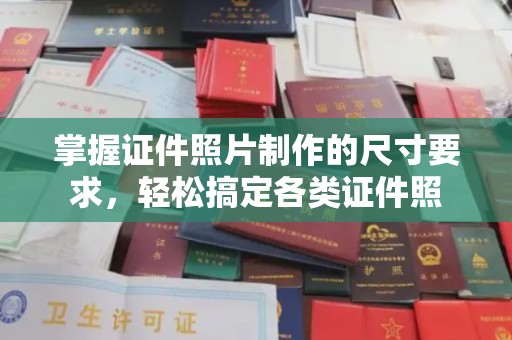 后龙掌握证件照片制作的尺寸要求，轻松搞定各类证件照